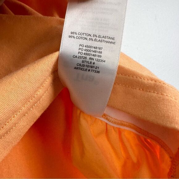 Aritzia TNA Chill Malibu Cropped T-Shirt in Orange Sz Medium - Picture 6 of 8